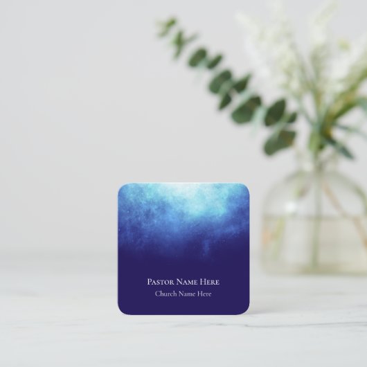 文字カスタムクリスチャン教会の牧師パーソナライズされた コーリングカード (スタンド正面)