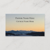 文字カスタムクリスチャン教会の牧師パーソナライズされた 名刺 (正面)