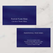 文字カスタムクリスチャン教会の牧師パーソナライズされた 名刺 (正面/裏面)