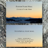文字カスタムクリスチャン教会の牧師パーソナライズされた 名刺