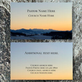文字カスタムクリスチャン教会の牧師パーソナライズされた 名刺