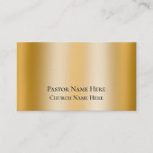文字カスタムクリスチャン教会の牧師パーソナライズされた 名刺 (正面)