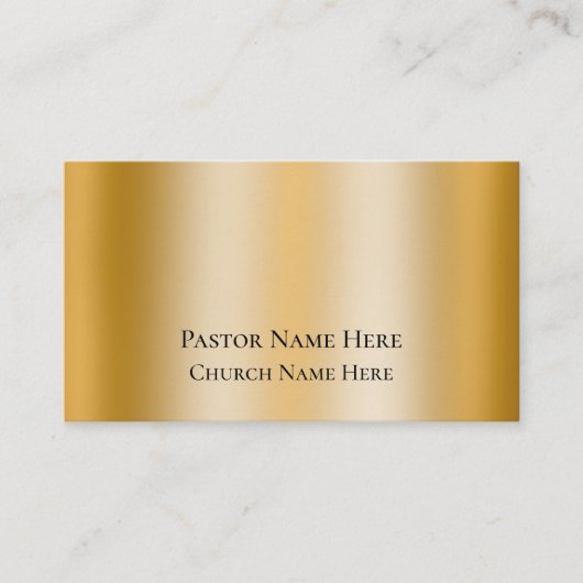 文字カスタムクリスチャン教会の牧師パーソナライズされた 名刺 (正面)