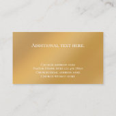 文字カスタムクリスチャン教会の牧師パーソナライズされた 名刺 (裏面)