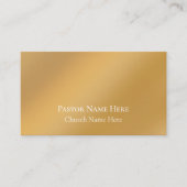 文字カスタムクリスチャン教会の牧師パーソナライズされた 名刺 (正面)