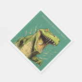 文字カスタムクロコダイル スタンダードランチョンナプキン (角)