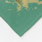 文字カスタムクロコダイル フリースブランケット (角)