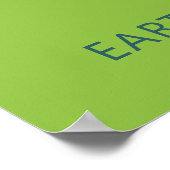 文字カスタムグリーンビベス ポスター (角)