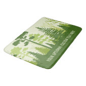 文字カスタムグリーンフォレストバスマット バスマット (アングル)