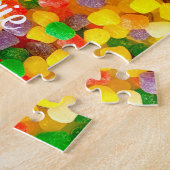 文字カスタムグンドロップ |ハッピーバースデー ジグソーパズル (側面)