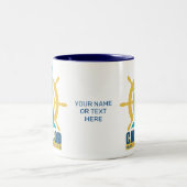 文字カスタムケープコッドマサチューセッツ ツートーンマグカップ (中央)