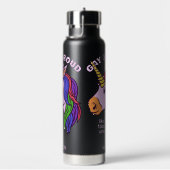 文字カスタムゲイユニコーン ウォーターボトル (右面)