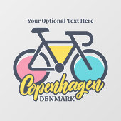 文字カスタムコペンハーゲンデンマーク ウィンドウサイン (シート)