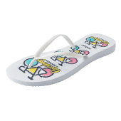 文字カスタムコペンハーゲンデンマーク ビーチサンダル (アングル)