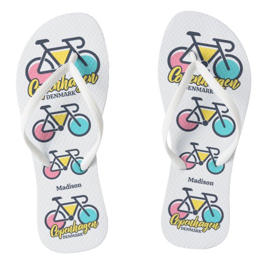 文字カスタムコペンハーゲンデンマーク ビーチサンダル (ソール)