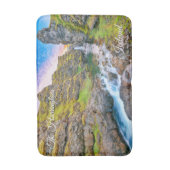 文字カスタムコルフォッサーウォータールフォールズ，アイスランド バスマット (正面縦)