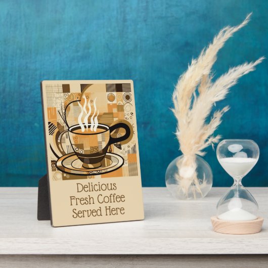 文字カスタムコーヒー フォトプラーク (側面)