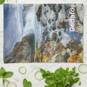 文字カスタムゴダフソースウォーターフォールズ,アイスランド キッチンタオル (折り畳み)