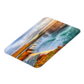 文字カスタムゴダフソースウォーターフォールズ,アイスランド マグネット (左側)