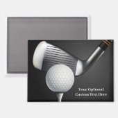 文字カスタムゴルフ マグネット (正面/裏面)