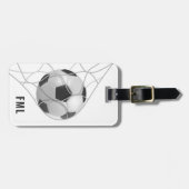 文字カスタムサッカーゴールラゲッジタグ ラゲッジタグ (正面横)