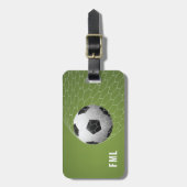 文字カスタムサッカーゴールラゲッジタグ ラゲッジタグ (正面縦)