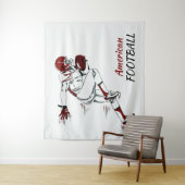 文字カスタムサッカー選手タペストリー タペストリー (インサイチュ)