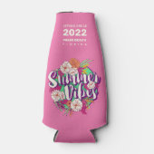 文字カスタムサマービベスボトルクール ボトルクーラー (正面)