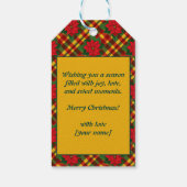 文字カスタムサンタズピックボールラリー ギフトタグ (裏面)