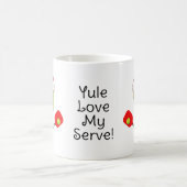 文字カスタムサンタズピックボールラリー コーヒーマグカップ (中央)