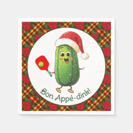 文字カスタムサンタズピックボールラリー スタンダードカクテルナプキン