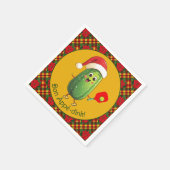 文字カスタムサンタズピックボールラリー スタンダードカクテルナプキン (角)