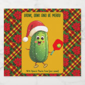 文字カスタムサンタズピックボールラリー ビールラベル (シングルラベル)