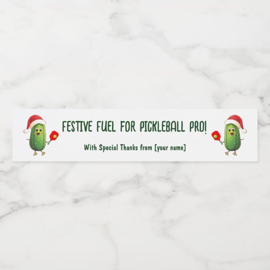 文字カスタムサンタズピックボールラリー ペットボトルラベル (シングルラベル)