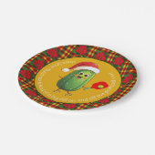 文字カスタムサンタズピックボールラリー ペーパープレート (アングル)