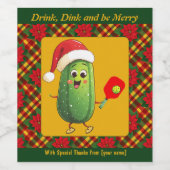 文字カスタムサンタズピックボールラリー ワインラベル (シングルラベル)