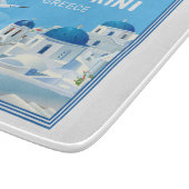 文字カスタムサントリーニギリシャ カッティングボード (角)