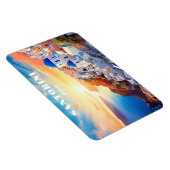 文字カスタムサントリーニグリークサンセット マグネット (右側)