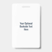 文字カスタムサーファーのバッジ バッジ (裏面)