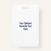 文字カスタムサーファーのバッジ バッジ (裏面)