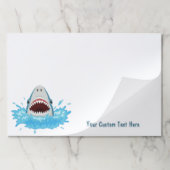 文字カスタムシャークおもしろい ペーパーパッド (折り畳み)