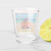 文字カスタムショットグラスあなたのロマンチックなデザイン ショットグラス (裏面)