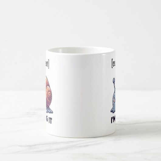 文字カスタムスウェーおもしろいティカタニールマグ動機 コーヒーマグカップ (中央)