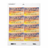 文字カスタムスカイ引用文 ラベル (フルシート)