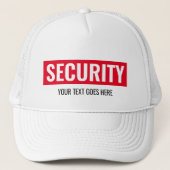 文字カスタムセキュリティテンプレートユニセックスメンズ キャップ (正面)