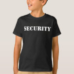 文字カスタムセキュリティバウンサーボディガードブラックシャツ Tシャツ<br><div class="desc">保護感じか？このクラシックのシャツで、警備員やボディガードに身を包む。このデザインは、ブロックされた白いプリントの前面にセキュリティ付き黒のTシャツを備えている。このシャツは完全にカスタマイズ！シャツのスタイル、色を変更したり、希望の文字を編集もしできる。単に「カスタマイズ/編集」ボタンを押してスタイルを変更するか、ボックスに自分の文字を入力してカスタマイズする。ギフトおもしろいや砕氷船や衣装を作る！大人のサイズでも利用可能。</div>