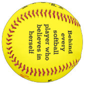 文字カスタムソフトボールの贈り物 ソフトボール (正面左)