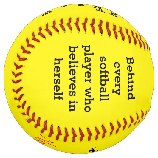 文字カスタムソフトボールの贈り物 ソフトボール (正面左)