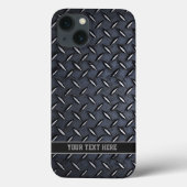 文字カスタムダイヤモンドプレートスチール見たiPhone 6ケース Case-Mate iPhoneケース (裏面)