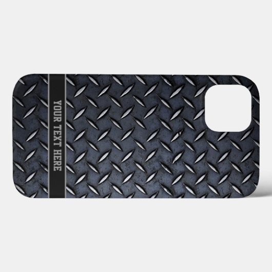 文字カスタムダイヤモンドプレートスチール見たiPhone 6ケース Case-Mate iPhoneケース (裏面 (横))